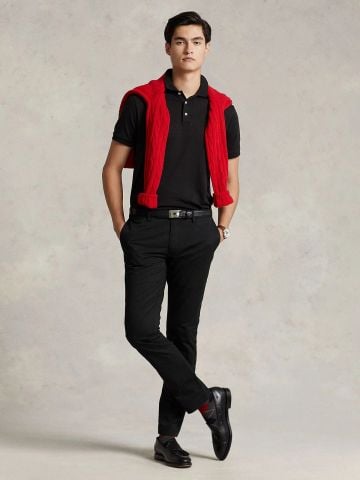 Ralph Lauren - Áo Thun Có Cổ Nam Custom Slim Fit Soft Cotton Polo Shirt