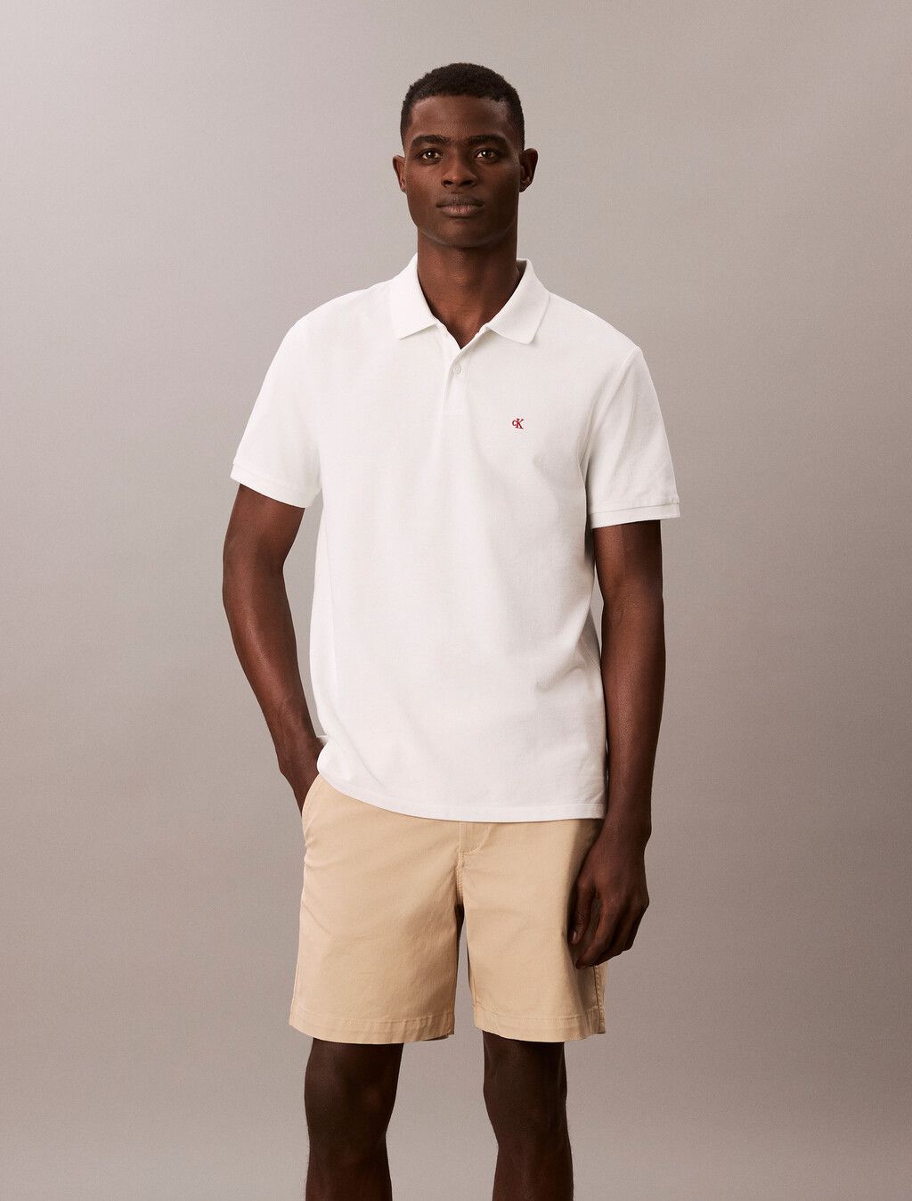 Calvin Klein - Quần ngắn nam Signature Cotton Chino Short