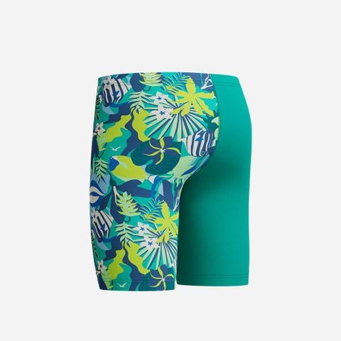 Speedo - Quần bơi bé trai Allover Leg V Cut Jam Blue/Green Swimming - 3