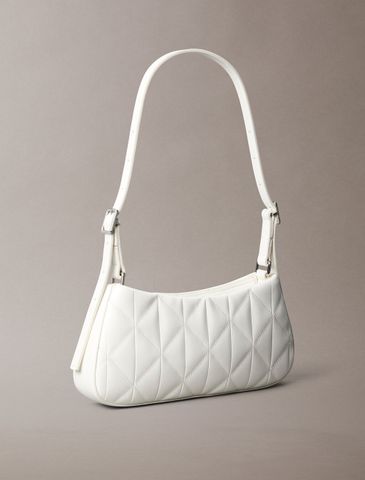 Calvin Klein - Túi xách nữ Quilted Emblem Logo Small Shoulder Bag