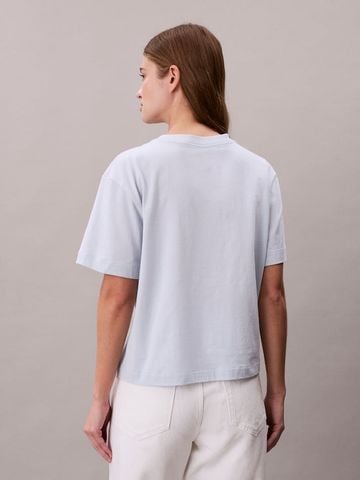 Calvin Klein - Áo Thun Tay Ngắn Nữ Embroidered Logo Graphic Boxy T-Shirt