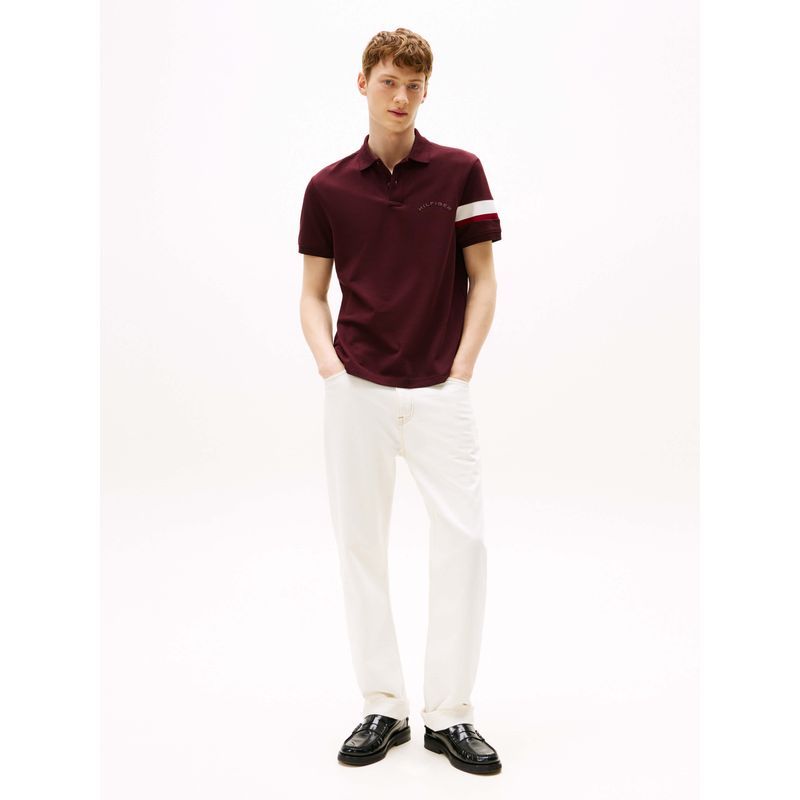 Tommy Hilfiger - Áo thun có cổ polo tay ngắn nam RWB Sleeve Tape Polo