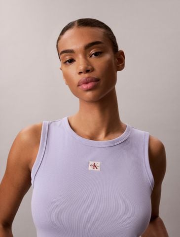 Calvin Klein - Áo Thun Ba Lỗ Nữ Cotton Stretch Rib Tank Top