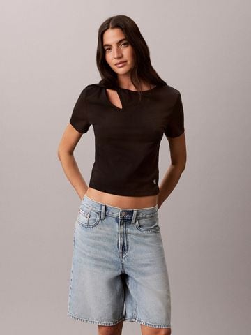 Calvin Klein - Áo Thun Tay Ngắn Nữ SS CTN Stretch Sensual Tee