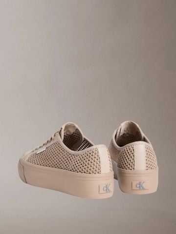 Calvin Klein - Giày Sneakers Nữ Vulcan Platform Lace Up Mesh