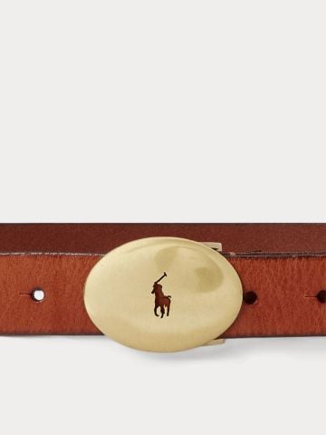 Ralph Lauren - Thắt Lưng Nữ Oval-Buckle Vachetta Belt