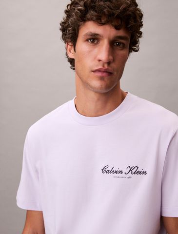 Calvin Klein - Áo Thun Tay Ngắn Nam Embroidered Logo T-shirt