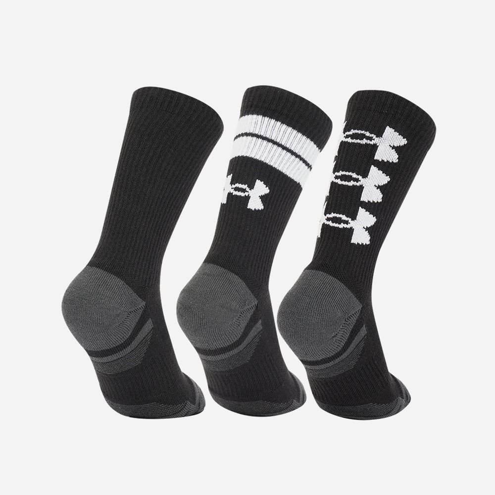 Under Armour - Bộ ba đôi Vớ tất cổ cao nam nữ Performance Tech Crew Training