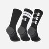 Under Armour - Bộ ba đôi Vớ tất cổ cao nam nữ Performance Tech Crew Training