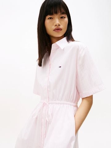Tommy Hilfiger - Đầm Sơ Mi Nữ Stripe Relaxed Poplin Mini Shirt Dress