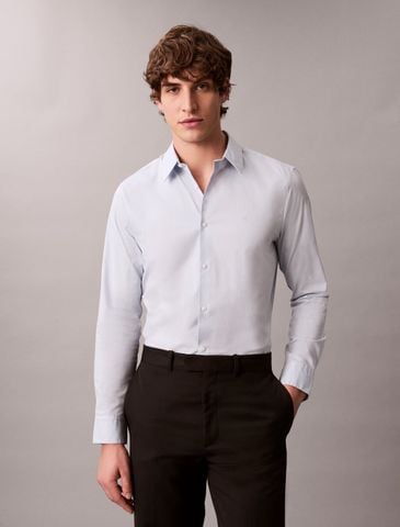 Calvin Klein - Áo Sơ Mi Tay Dài Nam Slim Stretch Poplin Shirt