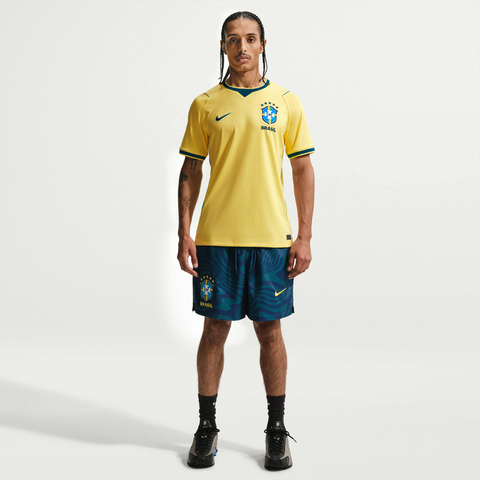 Nike - Áo Tay Ngắn Thể Thao Nam Brazil 2026 Stadium Home Dri-FIT Football Replica Shirt - 2
