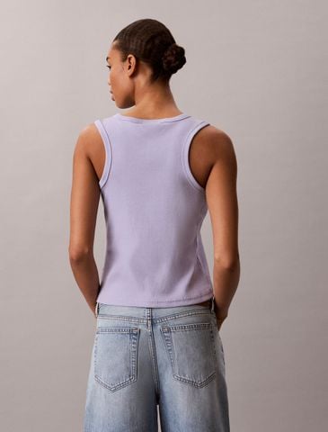 Calvin Klein - Áo Thun Ba Lỗ Nữ Cotton Stretch Rib Tank Top