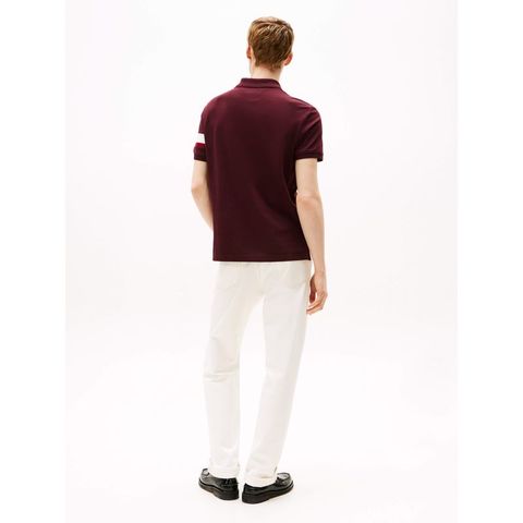 Tommy Hilfiger - Áo thun có cổ polo tay ngắn nam RWB Sleeve Tape Polo