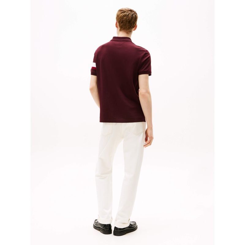 Tommy Hilfiger - Áo thun có cổ polo tay ngắn nam RWB Sleeve Tape Polo