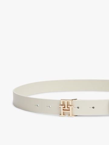 Tommy Hilfiger - Thắt Lưng Nữ TH Monogram Leather Plaque Buckle Belt