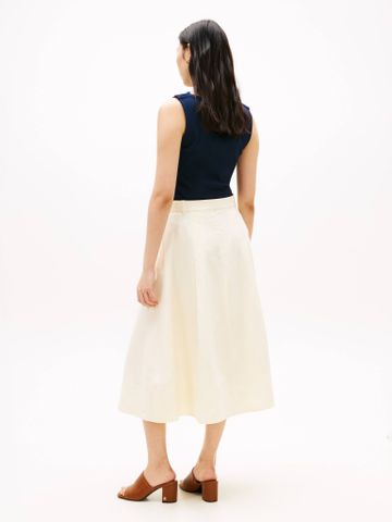 Tommy Hilfiger - Chân Váy Nữ Linen Utility Midi Skirt - 2