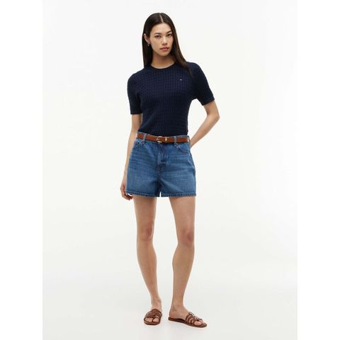 Tommy Hilfiger - Áo Sweater Nữ Cotton Cable Fine C-Nk