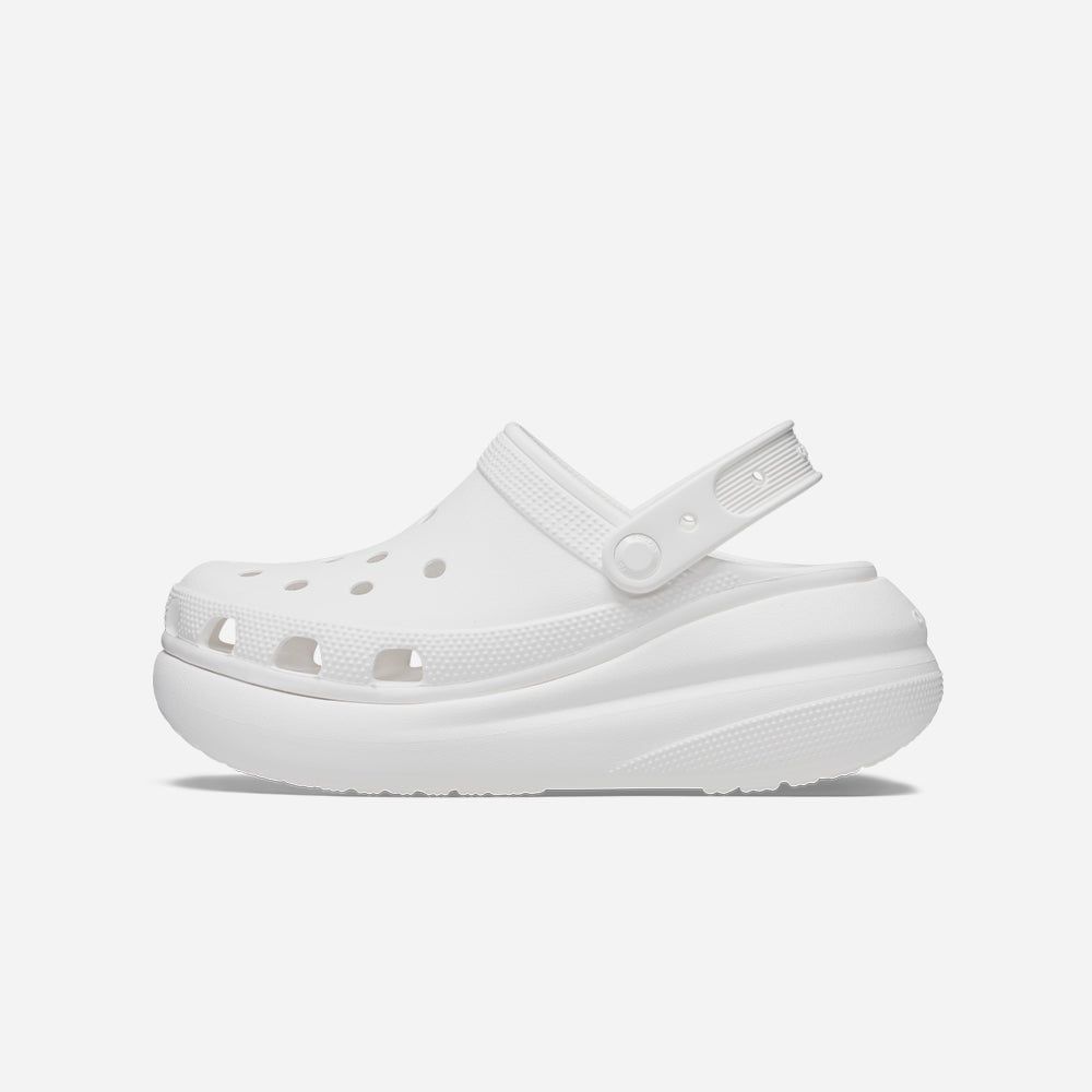 Crocs - Xăng đan nam nữ Classic Clog Crush White Lifestyle