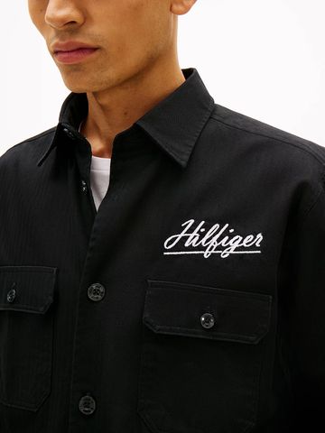 Tommy Hilfiger - Áo Sơ Mi Nam Herringbone Overshirt
