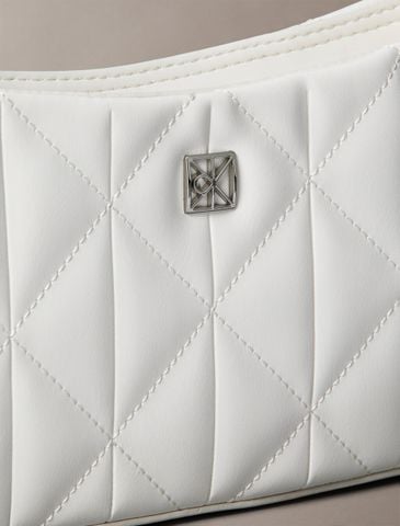 Calvin Klein - Túi xách nữ Quilted Emblem Logo Small Shoulder Bag