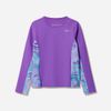 Speedo - Áo Rashguard Bé Gái Long Sleeve Print Splice Rash Guard
