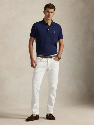 Ralph Lauren - Áo Thun Có Cổ Nam Custom Slim Fit Soft Cotton Polo Shirt
