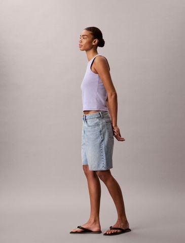 Calvin Klein - Áo Thun Ba Lỗ Nữ Cotton Stretch Rib Tank Top