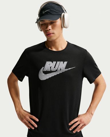Nike - Áo Tay Ngắn Thể Thao Nam Miler Men's Dri-FIT UV Protection Short-Sleeve Running Top
