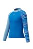 Speedo - Áo bơi tay dài chống nắng bé trai Speedo Junior Boys Lagoon Blue Print L/S Sun Top