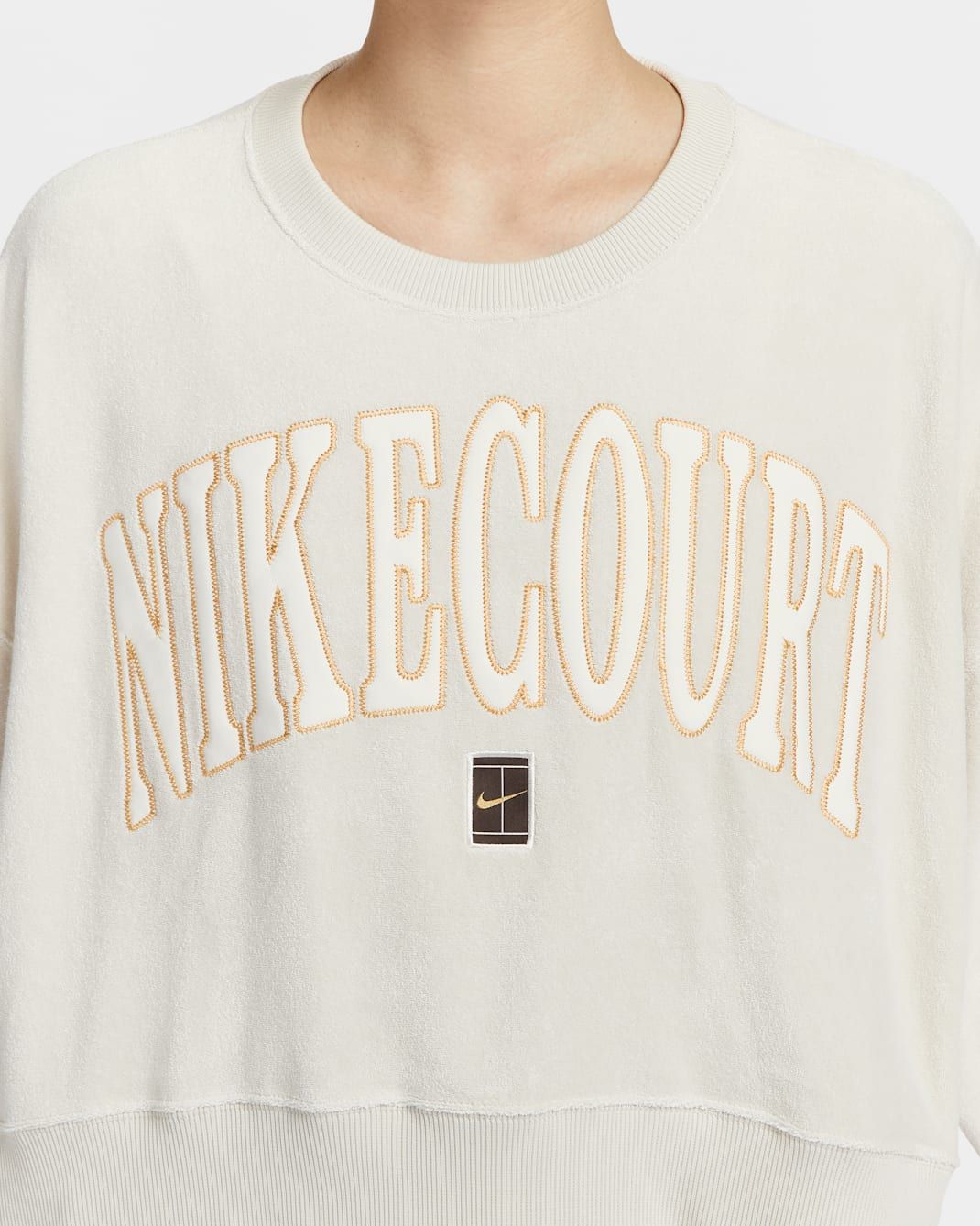 Nike - Áo nỉ tay dài thể thao Nữ NikeCourt Heritage Women's Over-Oversized Crew-Neck Graphic Tennis Sweatshirt