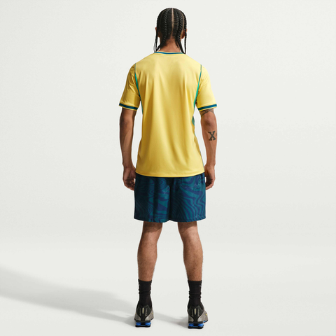 Nike - Áo Tay Ngắn Thể Thao Nam Brazil 2026 Stadium Home Dri-FIT Football Replica Shirt - 4
