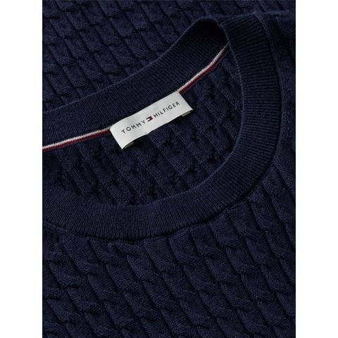 Tommy Hilfiger - Áo Sweater Nữ Cotton Cable Fine C-Nk - 2