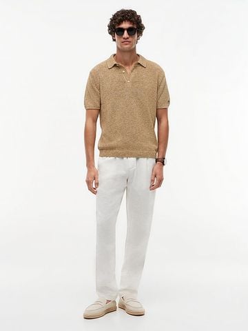 Tommy Hilfiger - Áo Thun Có Cổ Nam New York Label Relaxed Fit Mouliné Polo Shirt