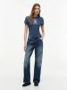 Tommy Hilfiger - Áo Thun Tay Ngắn Nữ Washed Crest Slim T-Shirt