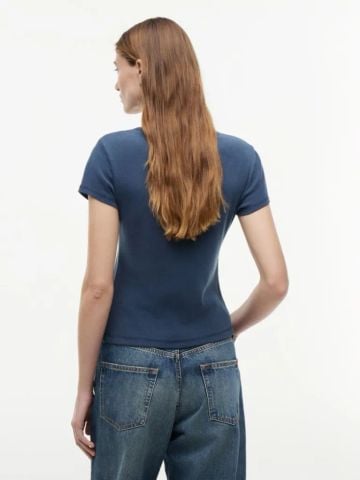 Tommy Hilfiger - Áo Thun Tay Ngắn Nữ Washed Crest Slim T-Shirt