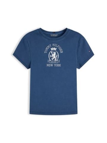 Tommy Hilfiger - Áo Thun Tay Ngắn Nữ Washed Crest Slim T-Shirt