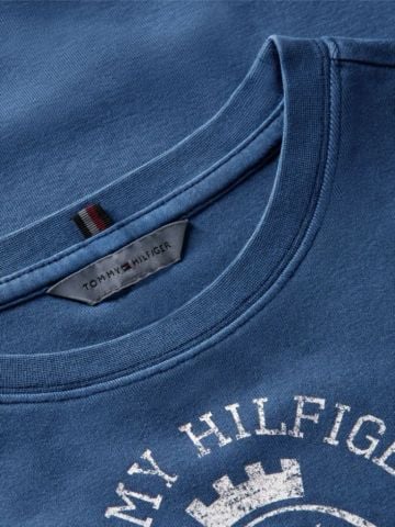Tommy Hilfiger - Áo Thun Tay Ngắn Nữ Washed Crest Slim T-Shirt