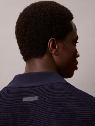 Calvin Klein - Áo polo dệt kim nam Tech Knit Sweater Polo Shirt - 2