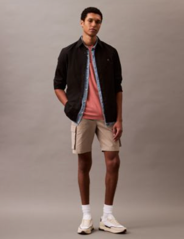 Calvin Klein - Quần ngắn nam Cotton Pull On Cargo Shorts - 4