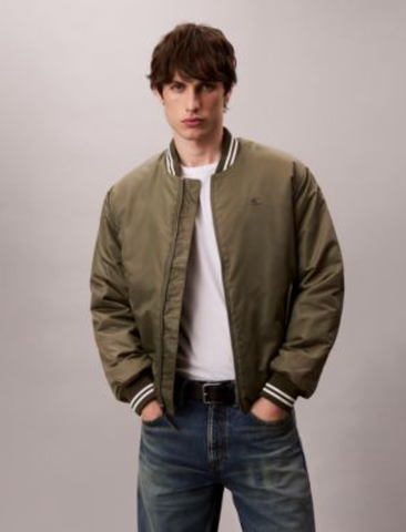 Calvin Klein - Áo khoác nam Nylon Tipped Bomber Jacket