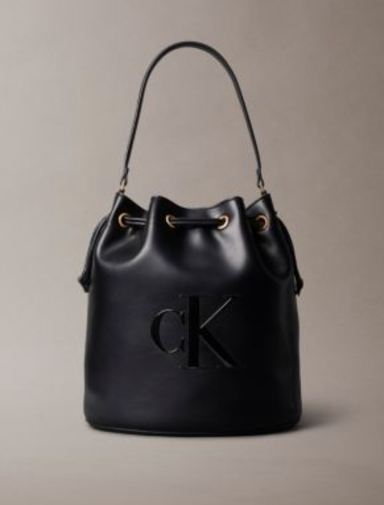 Calvin Klein - Túi xách nữ CK Embossed Monogram Bucket Bag