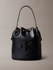 Calvin Klein - Túi xách nữ CK Embossed Monogram Bucket Bag