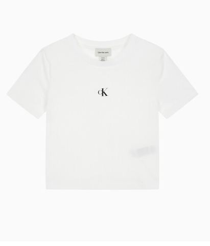 Calvin Klein - Áo Thun Tay Ngắn Nữ Logo Cropped Tee