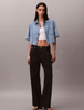 Calvin Klein - Áo Sơ Mi Nữ Vintage Boxy Cropped Denim Shirt