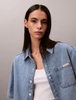 Calvin Klein - Áo Sơ Mi Nữ Vintage Boxy Cropped Denim Shirt