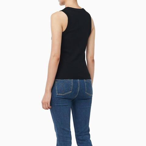 Calvin Klein - Áo Thun Ba Lỗ Nữ Double Mercerized Pintuck Crew