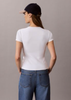 Calvin Klein - Áo Thun Tay Ngắn Nữ Contour Rib Logo Cropped Tee