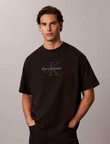 Calvin Klein - Áo Thun Tay Ngắn Nam Relaxed Logo Appliqué T-Shirt
