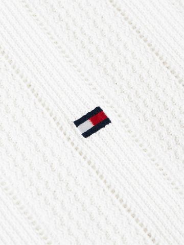 Tommy Hilfiger - Áo Sweater Nam Relaxed Pointelle Short Sleeve Shirt With Linen
